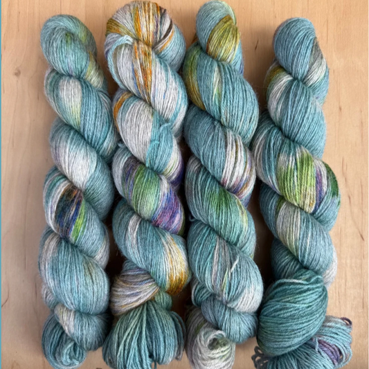 Sea Jewels - Corriedale/Cormo Sock