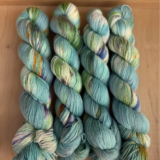 Sea Jewels - Corriedale Nylon Sock
