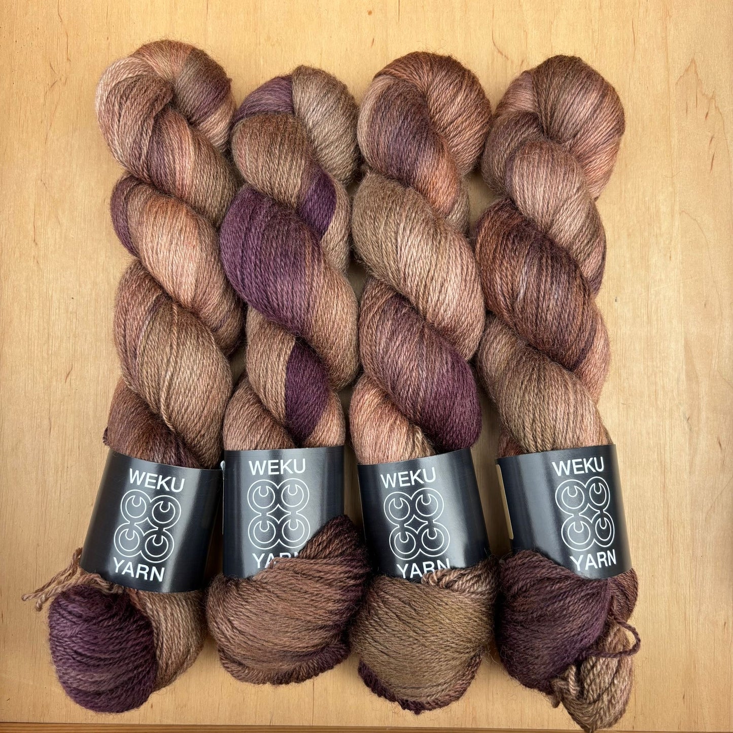 Earth Tones - BFL, Romney & Silk Sock