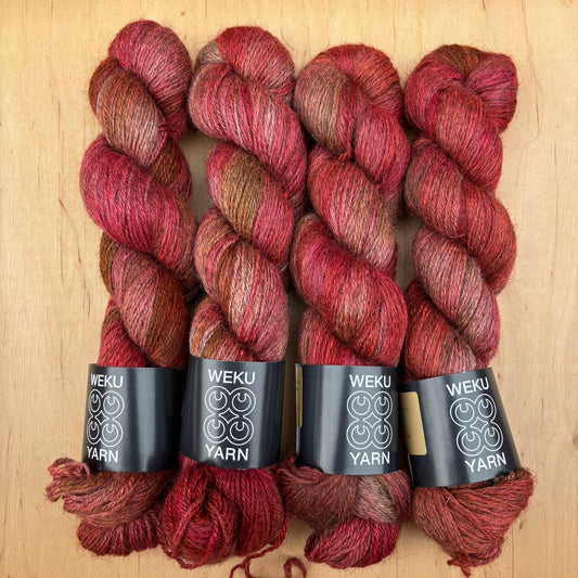 Red Mix - Grey ExBFL, Romney, BFL & Silk Sock